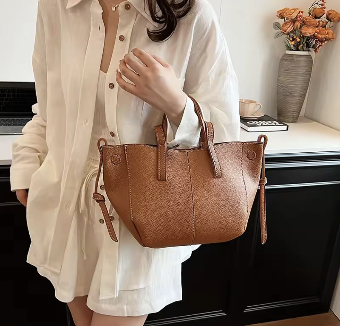 PU Leather Hand bag "French Style"